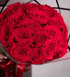 19 красных роз