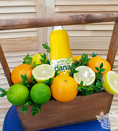 Корзины с фруктами и цветами "Текила"