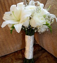 БУКЕТ НЕВЕСТЫ "МЕЛИССА" из лилий и роз