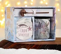 Набор «Мечтай», кружка 350 мл, ложка, подставка